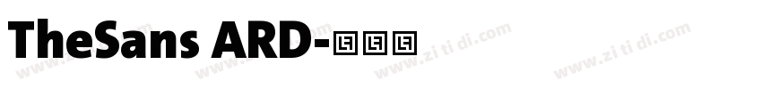 TheSans ARD字体转换